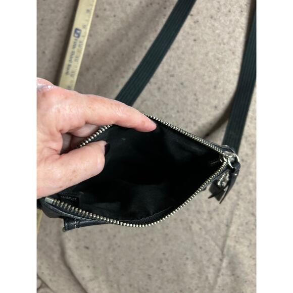 Coach Black Leather Turnlock Crossbody Bag Classic Y2K Revival - Picture 9 of 9